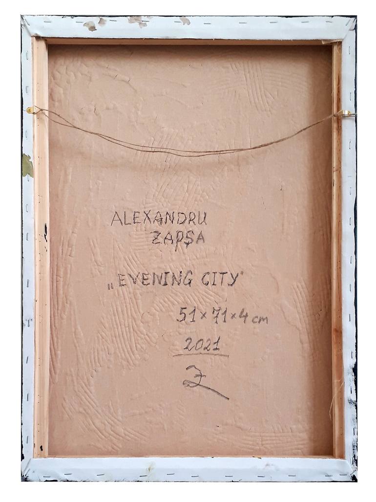 Original Abstract Expressionism Abstract Painting by Aexandru Zapsa