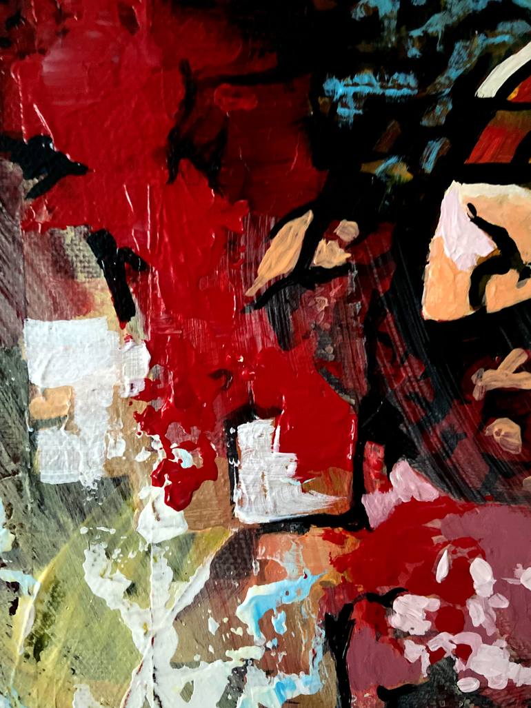 Original Abstract Expressionism Abstract Painting by Aexandru Zapsa