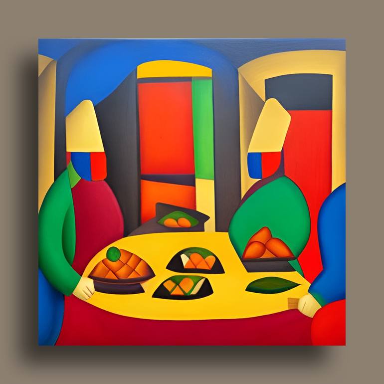 Original Art Deco Still Life Digital by Patricia Antonio