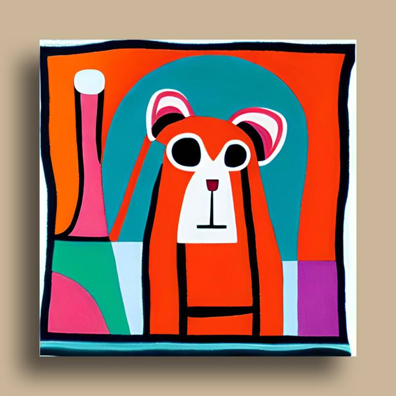 Original Art Deco Animal Digital by Patricia Antonio