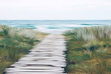 Print of Seascape Digital by Patricia Antonio