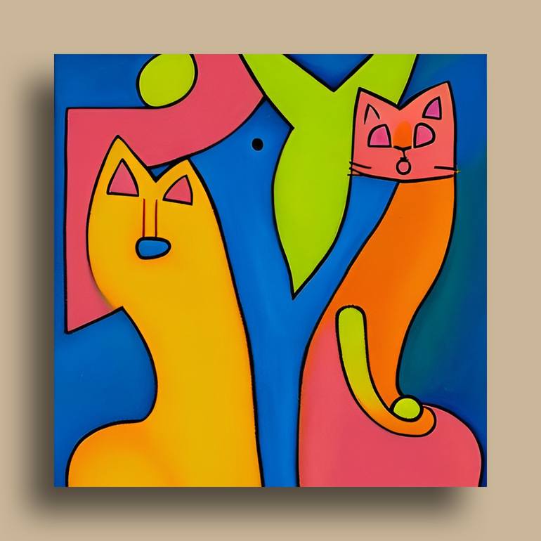 Original Art Deco Animal Digital by Patricia Antonio