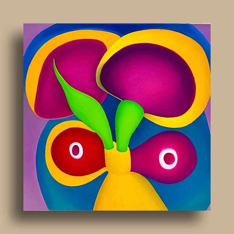 Original Art Deco Floral Digital by Patricia Antonio