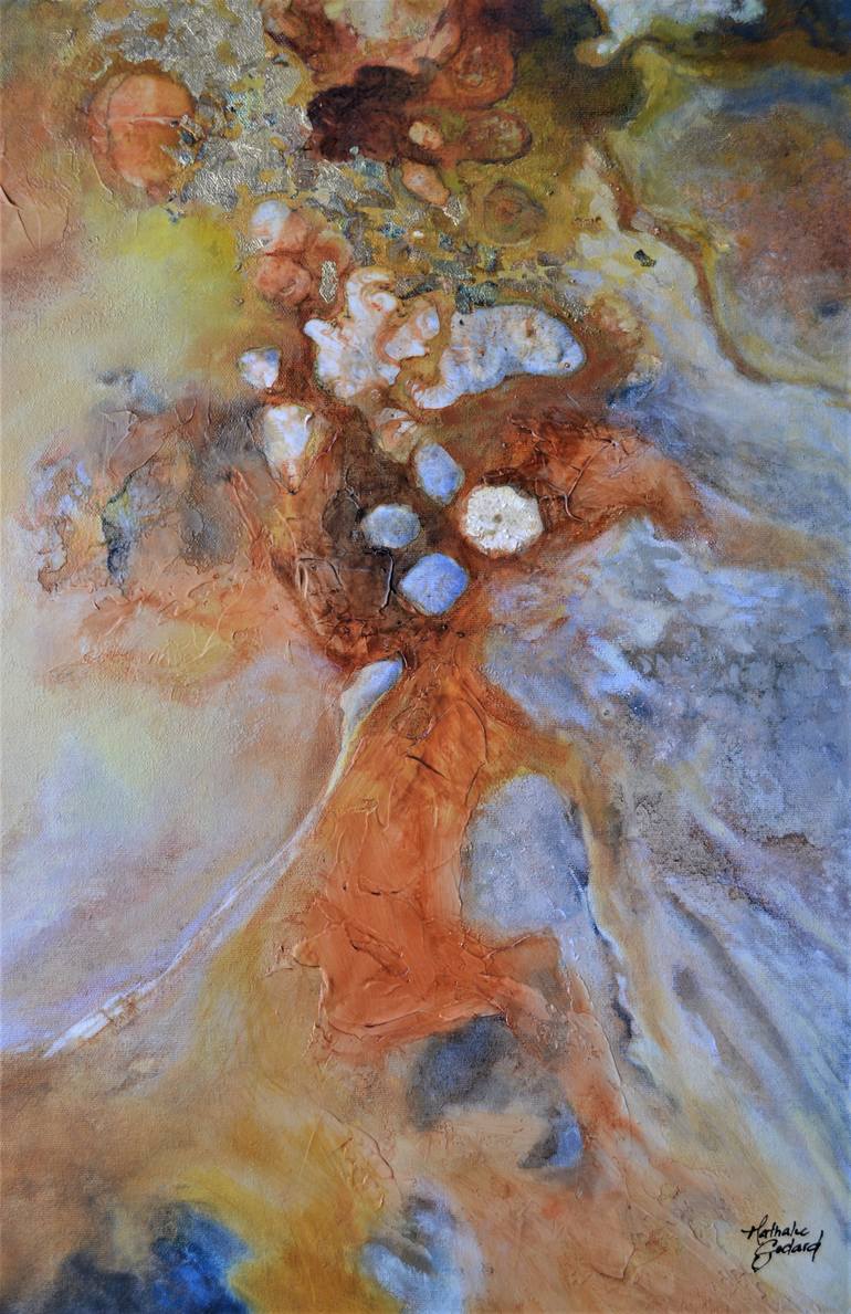 Original Abstract Expressionism Abstract Painting by Nathalie Godard
