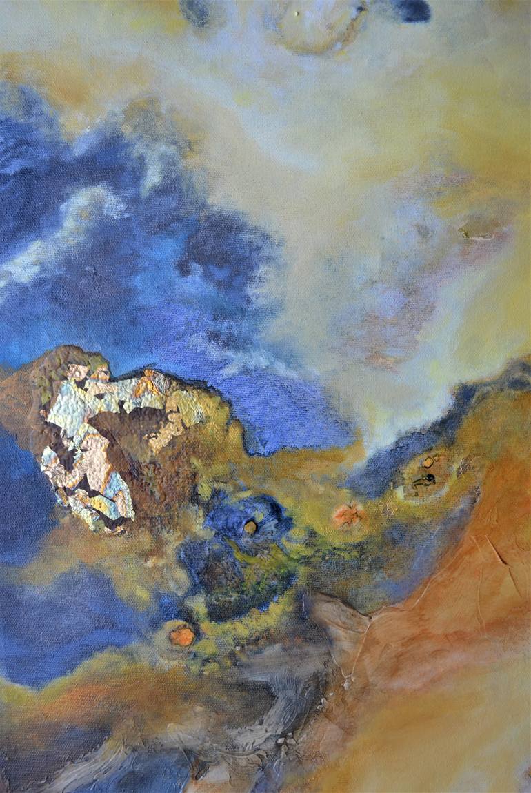 Original Abstract Expressionism Abstract Painting by Nathalie Godard
