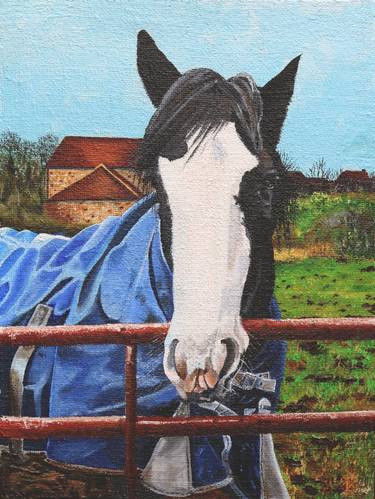 Print of Fine Art Horse Paintings by Kevin Dowson