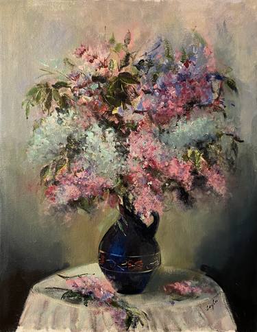 Saatchi Art Artist Leyla Rashidova; Drawings, “"Floral Harmony in the Vase"” #art