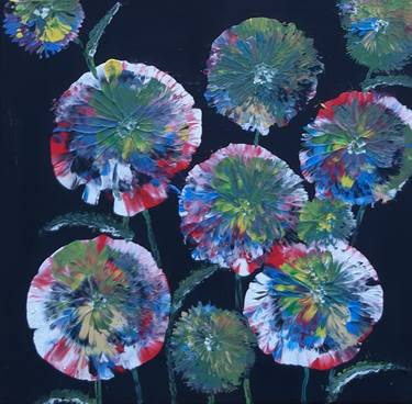 Print of Figurative Floral Paintings by Audrone Balsiene