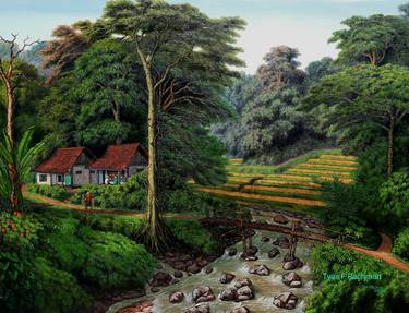 Original Realism Landscape Paintings by Tyas Febrian Rachman