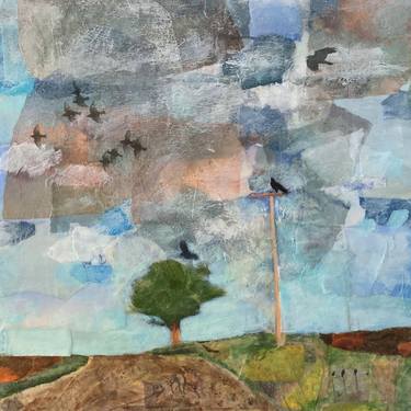 Original Fine Art Landscape Collage by Victoria Blewer