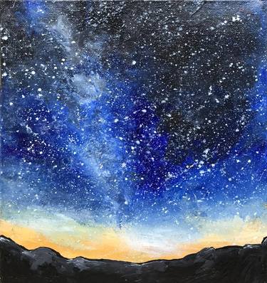 Original Outer Space Painting by Lizzie Bettsworth