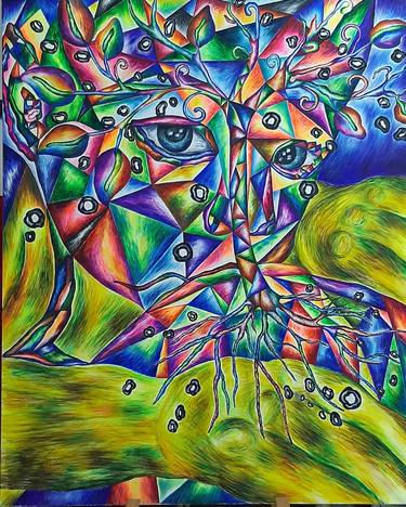 Print of Cubism Fantasy Paintings by Roxana Miclea