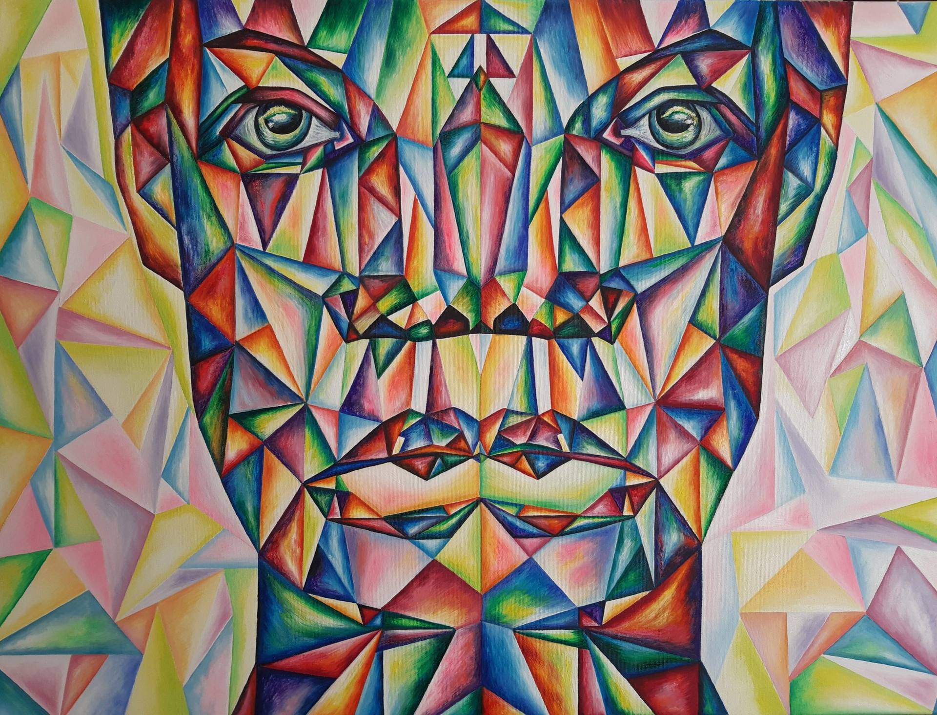 The mirror has two faces Painting by Roxana Miclea | Saatchi Art