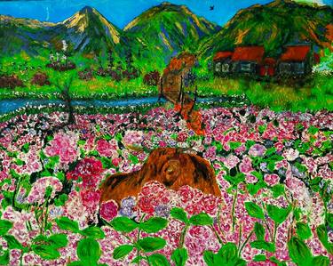 Original Modernism Landscape Painting by Keith Hulse