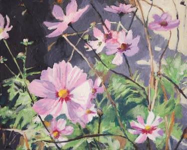 Original Fine Art Floral Paintings by Maren Lenz