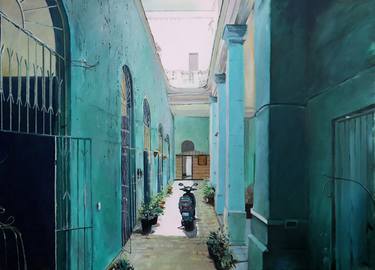 Print of Realism Architecture Paintings by Thierry Machuron