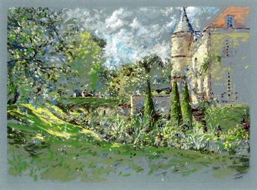 Original Impressionism Architecture Drawings by Thierry Machuron