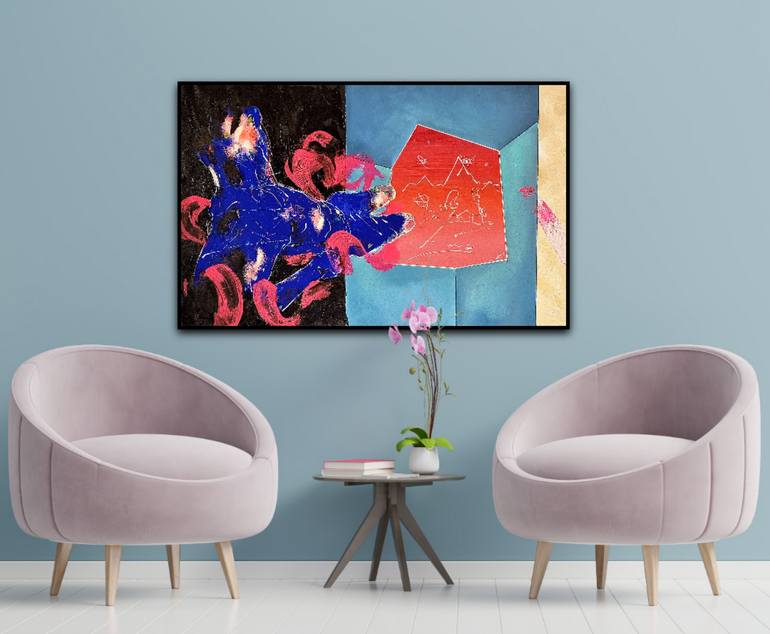 Original Abstract Expressionism Abstract Painting by Les Panchyshyn Artist