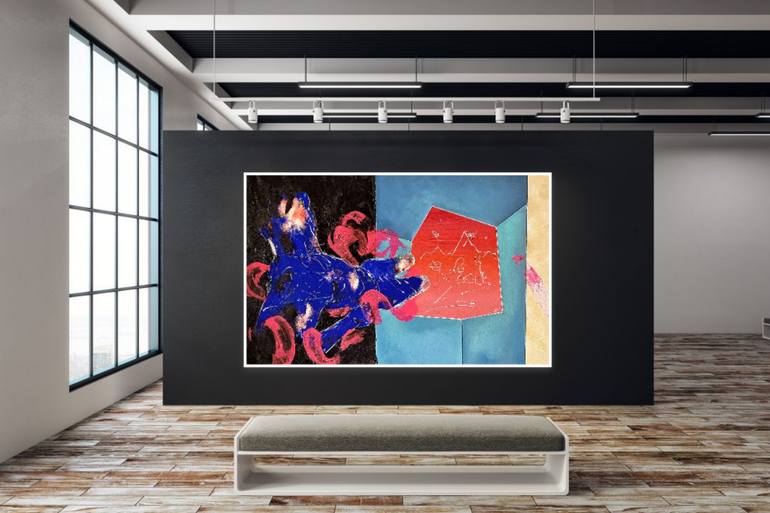 Original Abstract Expressionism Abstract Painting by Les Panchyshyn Artist