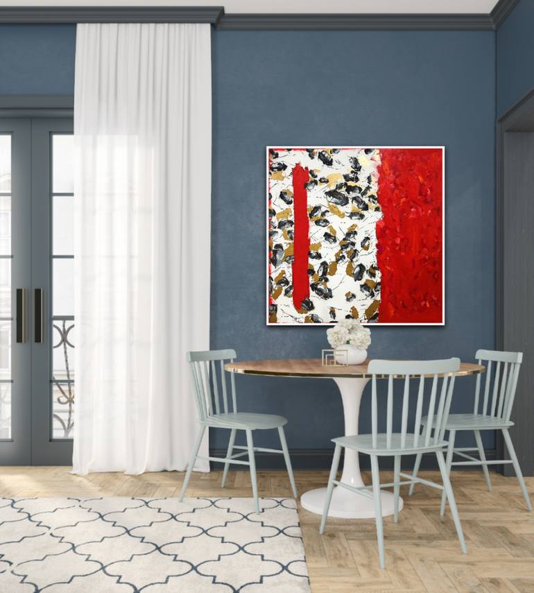 Original Abstract Animal Painting by Les Panchyshyn Artist