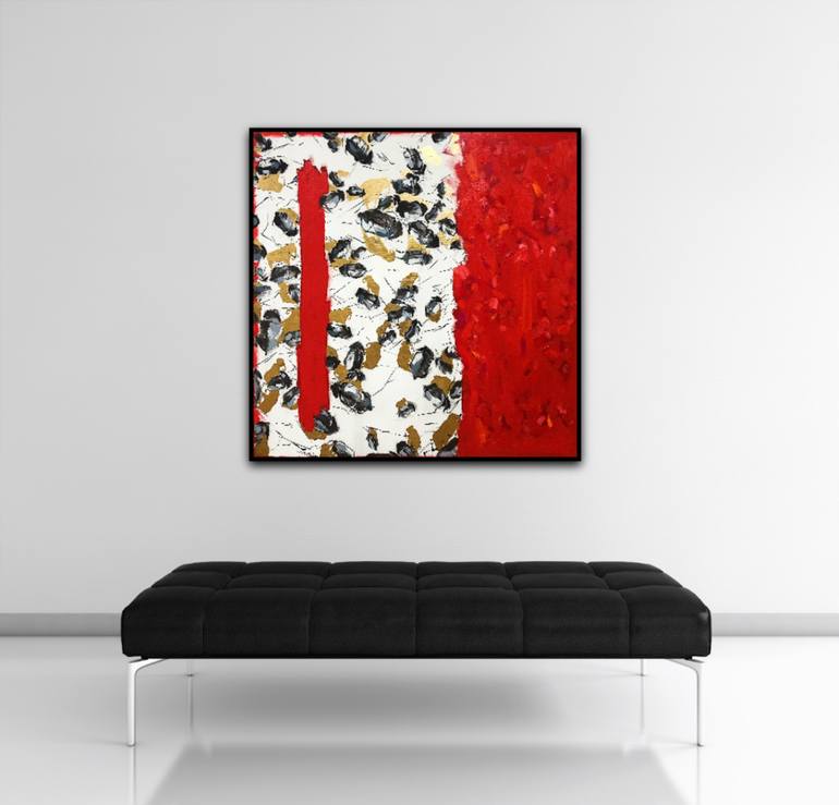 Original Abstract Animal Painting by Les Panchyshyn Artist