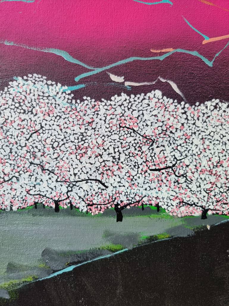 Original Abstract Nature Painting by Les Panchyshyn Artist