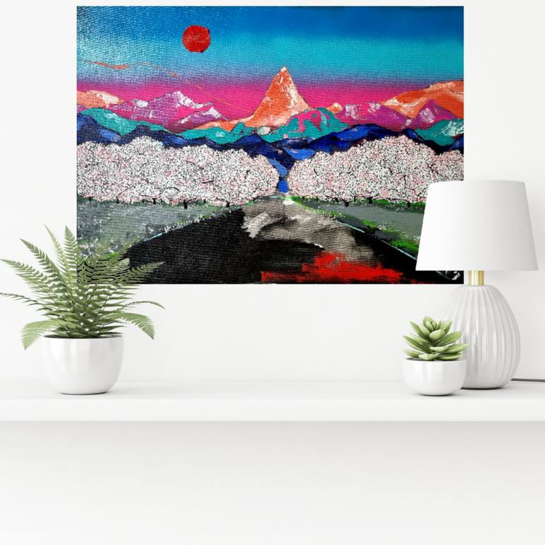 Original Abstract Nature Painting by Les Panchyshyn Artist