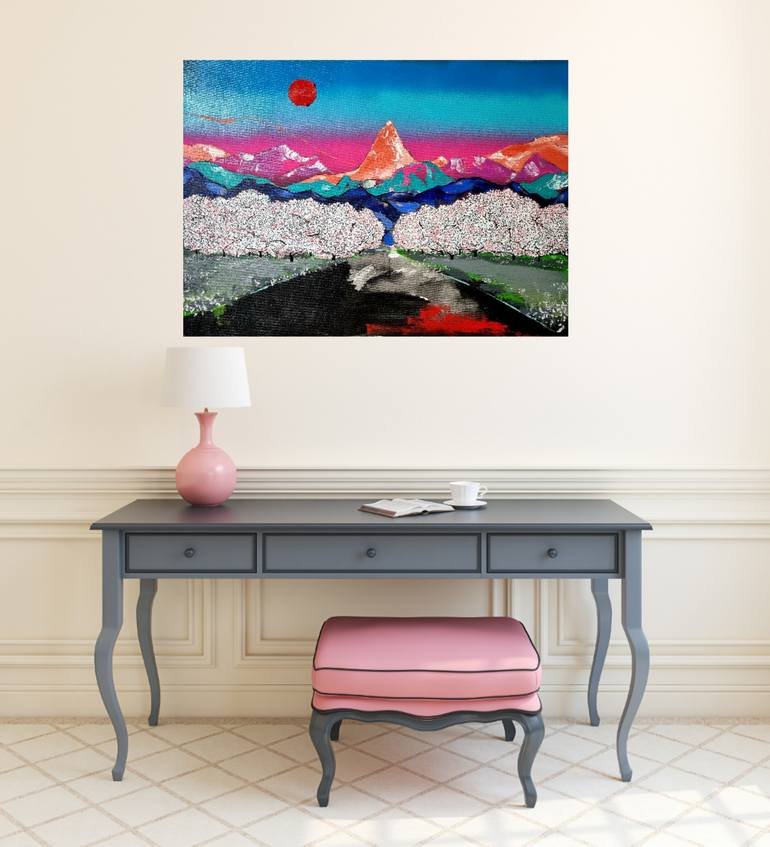 Original Abstract Nature Painting by Les Panchyshyn Artist