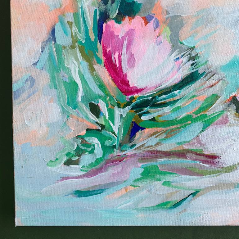 Original Abstract Expressionism Floral Painting by Shraddha Dharia