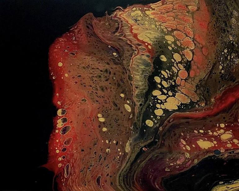 Original Minimalism Abstract Painting by Fluid L