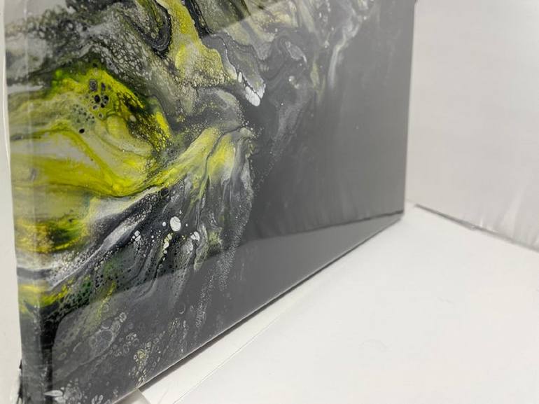 Original Conceptual Abstract Painting by Fluid L