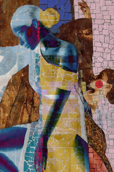 Original Figurative Women Mixed Media by Alfred Stoll