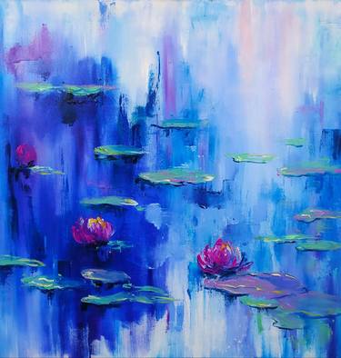 Original Abstract Expressionism Floral Paintings by Oksana Trygub