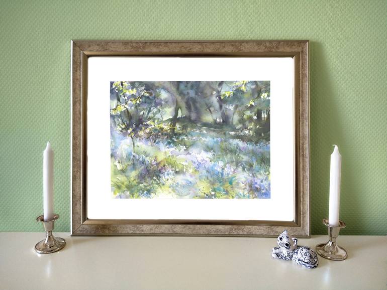 Original Expressionism Nature Painting by Merite Watercolour