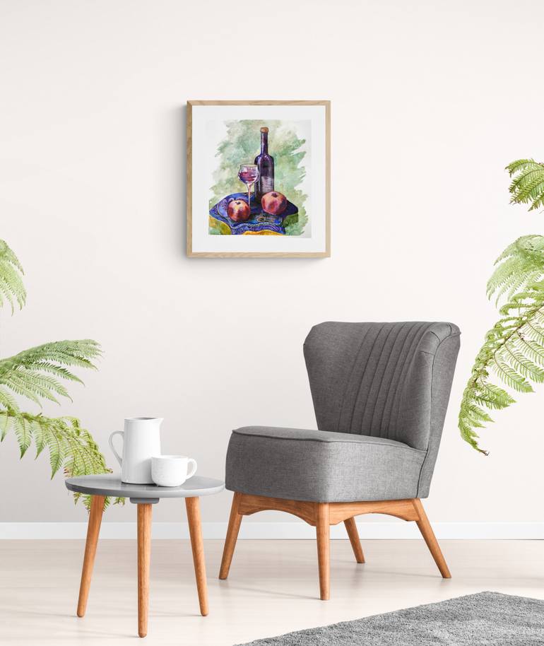 Original Illustration Still Life Painting by Sabina Aghasiyeva