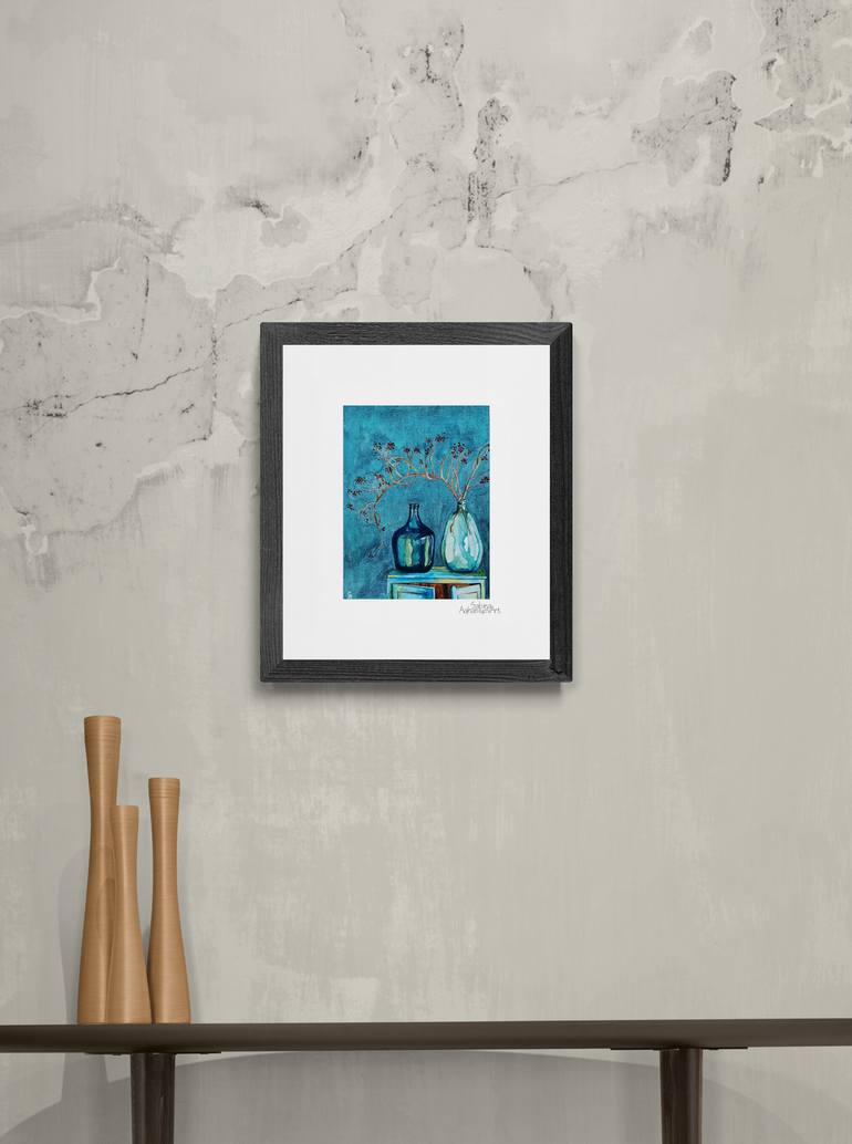 Original Illustration Still Life Painting by Sabina Aghasiyeva