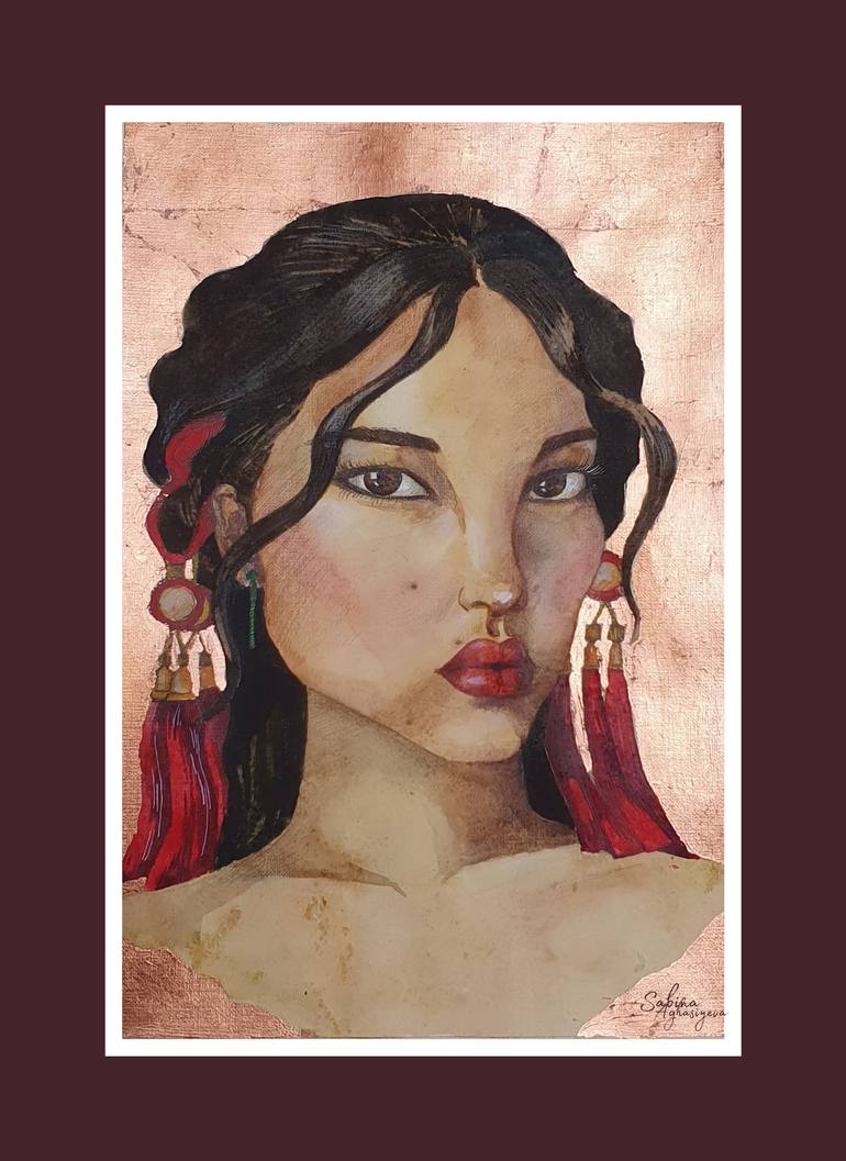 Original Illustration People Painting by Sabina Aghasiyeva