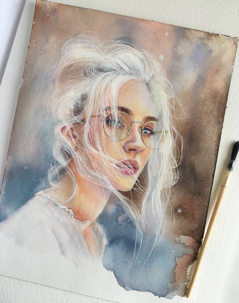 Original Realism Portrait Painting by Nina Ingilevich