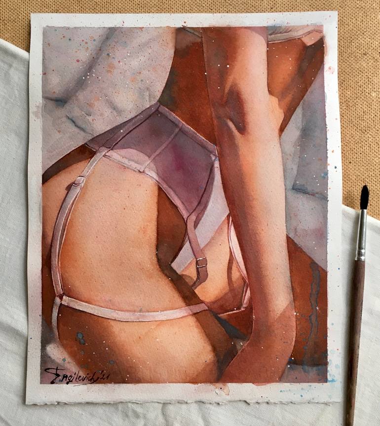 Original Erotic Painting by Nina Ingilevich