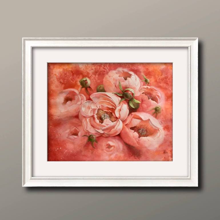 Original Fine Art Floral Painting by Nina Ingilevich