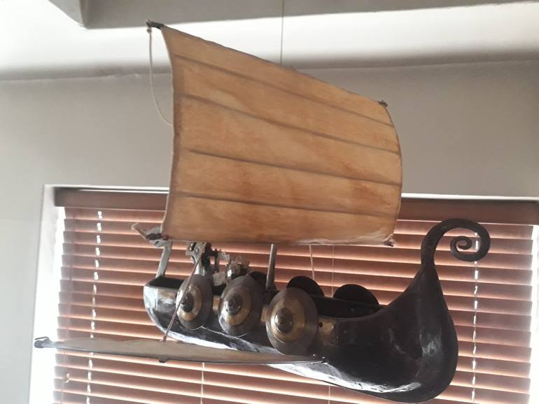 Original Conceptual Boat Sculpture by Anton Bouwer