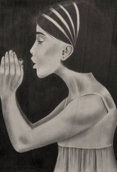 Original Figurative Women Drawings by Marzia Roversi