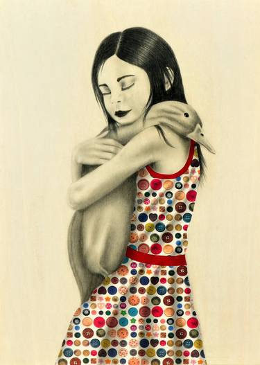 Original Figurative Kids Drawings by Marzia Roversi