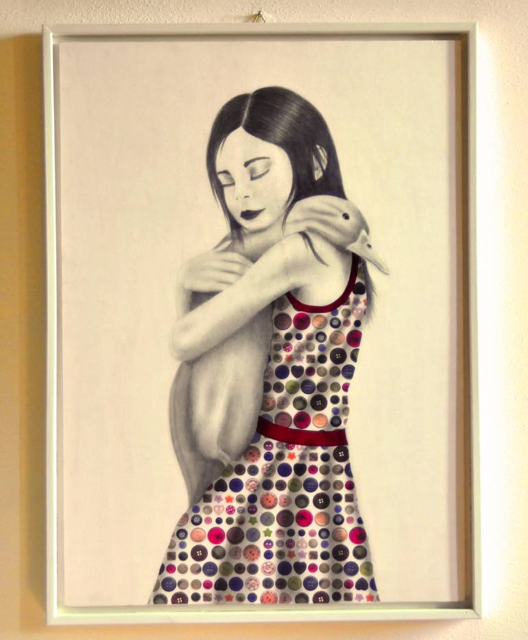 Original Figurative Kids Drawing by Marzia Roversi