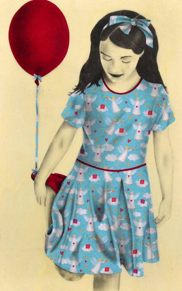 Original Figurative Kids Drawings by Marzia Roversi