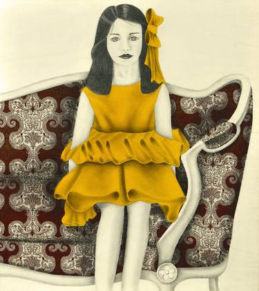 Original Figurative Kids Drawings by Marzia Roversi