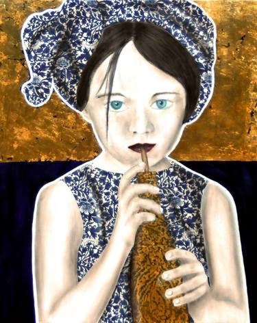 Original Figurative Children Paintings by Marzia Roversi