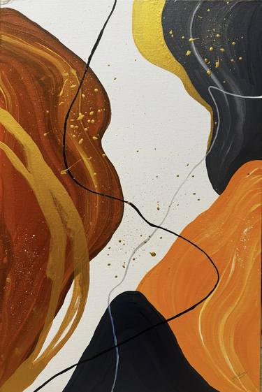Original Abstract Painting by Yashleen Waraich Sapphire Studio Art