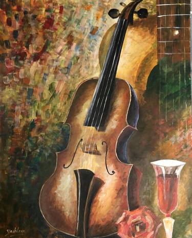 Original Music Paintings by YASHLEEN WARAICH Sapphire Studio Art
