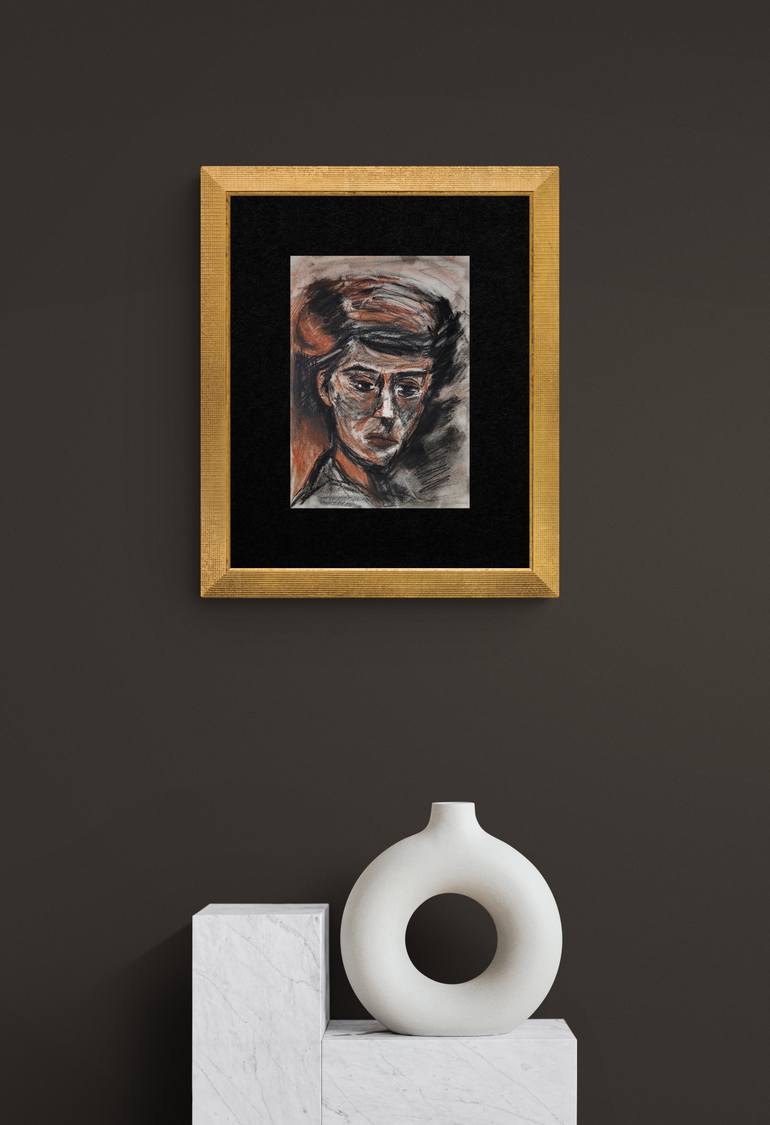 Original Contemporary People Drawing by Cornelia Ilie